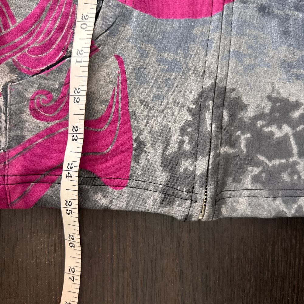 Christian Audigier Y2K Jacket Womens XS Crystal Rock Rhinestone Hair Hoodie NEW - Picture 12 of 13